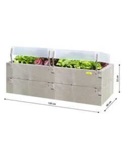 Juwel Hochbeet Timber Anzucht-Set 2in1, Ca. B130/H52/T60 Cm -Biohort || Vitavia || Elho Verkaufsgeschäft 4268405 WE BG 001 HochbeetTimberKomplettSetMitThermohauben2