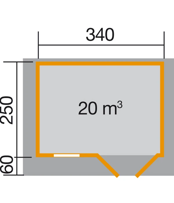 Weka Gartenhaus 109 Gr. 1, Ca. B420/H266/T324 Cm 4 Weka Gartenhaus 109 Gr. 1, Ca. B420/H266/T324 Cm – Bild 2