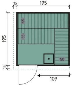 Wolff Finnhaus Innensauna De Luxe Daphne, Ca. B210/H202/T210 Cm -Biohort || Vitavia || Elho Verkaufsgeschäft 6618789 WE BG 001 FinnhausInnensaunadeluxeDaphne