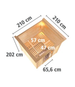 Wolff Finnhaus Innensauna De Luxe Daphne, Ca. B210/H202/T210 Cm -Biohort || Vitavia || Elho Verkaufsgeschäft 6618789 WE BG 002 FinnhausInnensaunadeluxeDaphne