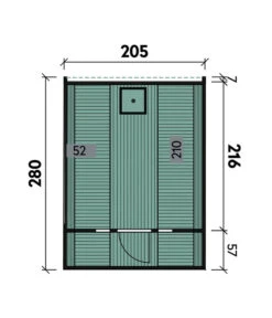 Wolff Finnhaus Saunafass Basic 280 Montiert, Ca. B205/H210/T280 Cm -Biohort || Vitavia || Elho Verkaufsgeschäft 6619050 WE DE 001 FinnhausSaunafass