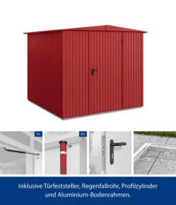 Hörmann Berry-Gerätehaus Classic-S Typ 2, Ca. B258,8/H216/T247,7 Cm -Biohort || Vitavia || Elho Verkaufsgeschäft 6668479 WE FS 002 HoermannMetallgeraetehaus