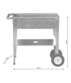 Herstera Hochbeet Urban, Ca. B85/H80/T50 Cm -Biohort || Vitavia || Elho Verkaufsgeschäft 6703474 WE BG 001 Hochbeetsilber