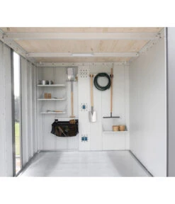 Biohort Gerätehaus Neo B, Silber -Biohort || Vitavia || Elho Verkaufsgeschäft 6716732 WE DE 003 BiohortInnenausstattung Neo Detail