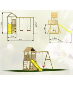 Wendi Toys Spielturm Giraffe -Biohort || Vitavia || Elho Verkaufsgeschäft 6759070 WE MO 010 WendiSpielturmGiraffe