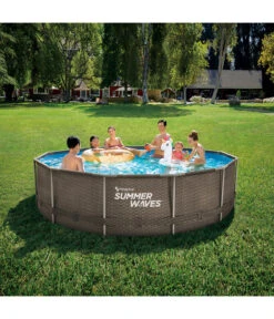 Summer Waves Active Frame Pool Rattan, Braun -Biohort || Vitavia || Elho Verkaufsgeschäft 6830434 WE MO 001 PoolActive366x91cmRattan