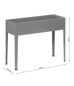 Dehner Metall-Hochbeet Münster 2, Ca. B98/H80/27,5 Cm -Biohort || Vitavia || Elho Verkaufsgeschäft 6834154 WE BG 001 Dehner Metall Hochbeet MuensterNeu