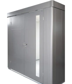 Biohort Gerätehaus Neo 2C, Quarzgrau/dunkelgrau -Biohort || Vitavia || Elho Verkaufsgeschäft 6885255 WE DE 005 BiohortGeraetehausNeo