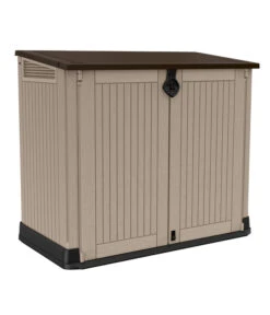 Keter Aufbewahrungsbox Store It Midi, Beige, 880 Liter, Ca. B132/H113,5/T71,5 Cm