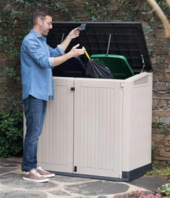 Keter Aufbewahrungsbox Store It Midi, Beige, 880 Liter, Ca. B132/H113,5/T71,5 Cm 14 Keter Aufbewahrungsbox Store It Midi, Beige, 880 Liter, Ca. B132/H113,5/T71,5 Cm -Biohort || Vitavia || Elho Verkaufsgeschäft 6894885 WE MO 002 KeterMuelltonnenbox