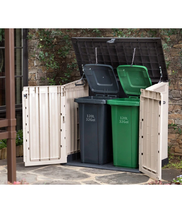 Keter Aufbewahrungsbox Store It Midi, Beige, 880 Liter, Ca. B132/H113,5/T71,5 Cm 7 Keter Aufbewahrungsbox Store It Midi, Beige, 880 Liter, Ca. B132/H113,5/T71,5 Cm – Bild 5