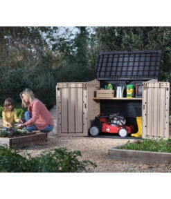 Keter Aufbewahrungsbox Store It Midi, Beige, 880 Liter, Ca. B132/H113,5/T71,5 Cm 17 Keter Aufbewahrungsbox Store It Midi, Beige, 880 Liter, Ca. B132/H113,5/T71,5 Cm -Biohort || Vitavia || Elho Verkaufsgeschäft 6894885 WE MO 005 KeterMuelltonnenbox