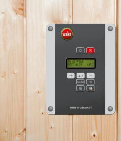 Weka Ecksauna Kiruna Mit Glastür, Inkl. Bio-Ofen -Biohort || Vitavia || Elho Verkaufsgeschäft 6914246 WE DE 005 WekaEcksaunaKiruna