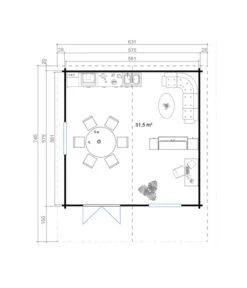 Lasita Maja Blockbohlenhaus Zanzibar, Ca. B635/H306/T745 Cm -Biohort || Vitavia || Elho Verkaufsgeschäft 6915847 WE DE 002 LasitaMajaBlockbohlenhausZanzibar