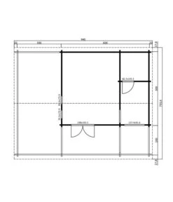 Lasita Maja Ferienhaus Blue Nile, Ca. B940/H333,2/T756 Cm -Biohort || Vitavia || Elho Verkaufsgeschäft 6915862 WE DE 001 LasitaMajaBlockbohlenhausBlue Nile