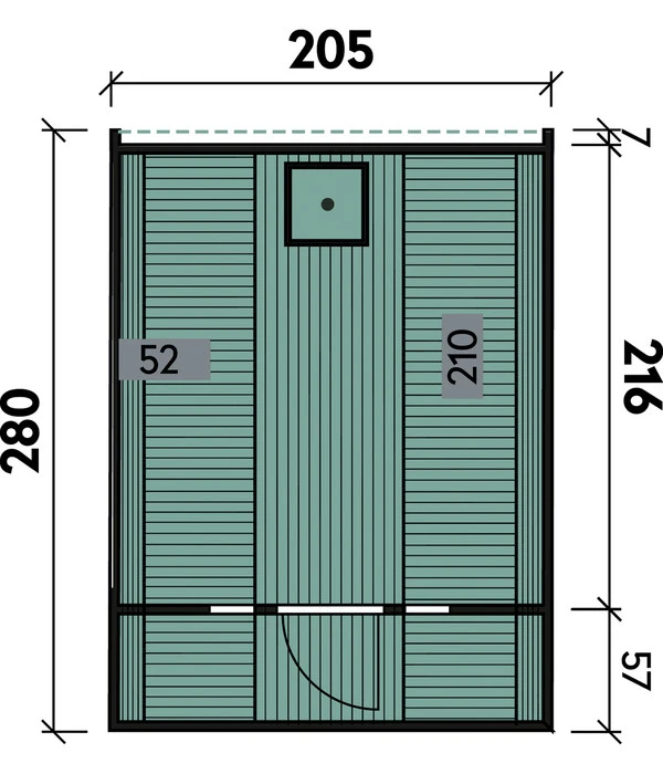 Wolff Finnhaus Saunafass Basic 280 Bausatz, Ca. B205/H210/T280 Cm 5 Wolff Finnhaus Saunafass Basic 280 Bausatz, Ca. B205/H210/T280 Cm – Bild 3