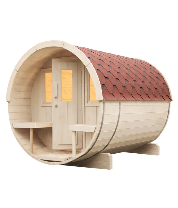 Wolff Finnhaus Saunafass Basic 280 Bausatz, Ca. B205/H210/T280 Cm 3 Wolff Finnhaus Saunafass Basic 280 Bausatz, Ca. B205/H210/T280 Cm