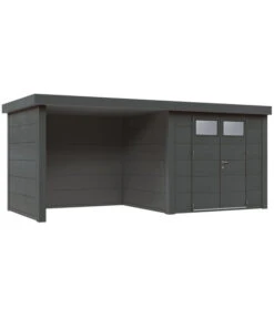 Wolff Finnhaus Gerätehaus Eleganto 2724, Inkl. Lounge Links, Ca. B572/H227/T258 Cm