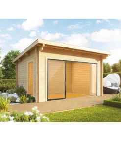 Wolff Finnhaus Gartenhaus Trondheim, Inkl. Schiebetür Links, Ca. B490/H260/T450 Cm -Biohort || Vitavia || Elho Verkaufsgeschäft 6930259 WE MO 001 FinnhausBBHTrondheim44D