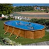 Summer Fun Stahlwandpool-Set, Oval, Holz-Dekor, Ca. B610/H132/T375 Cm -Biohort || Vitavia || Elho Verkaufsgeschäft 6957153 WE MO 001 SummerFunStahlwandpoolSetOvalHolzdekor