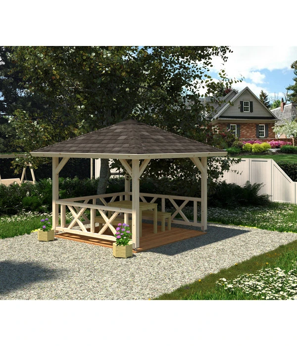 Palmako Pavillon Betty, Ca. B386/H323/T386 Cm 4 Palmako Pavillon Betty, Ca. B386/H323/T386 Cm – Bild 2